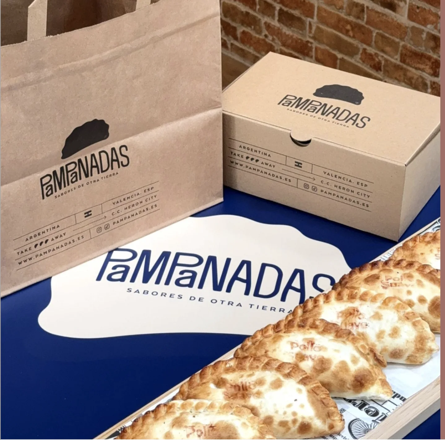 Packaging Pampanadas con empanadas
